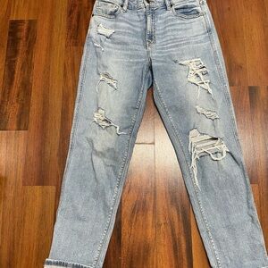 Distressed Light Blue Jeans